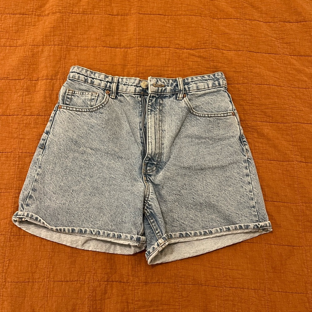 zara mom jean shorts
